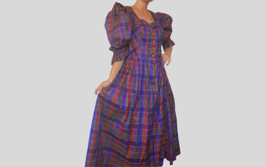 Folk Silk Dress