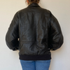 Bomber leather jacket