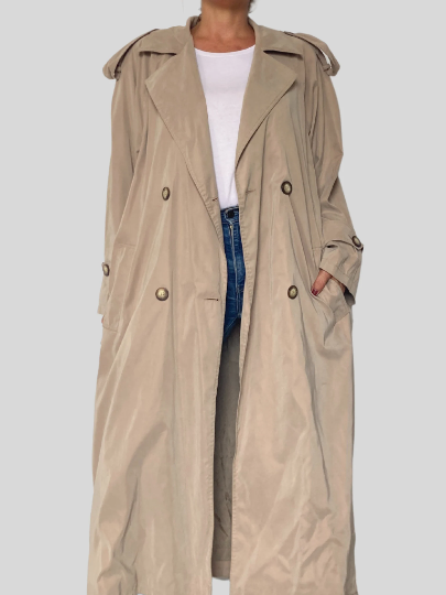 Green Lightweight Trench Coat
