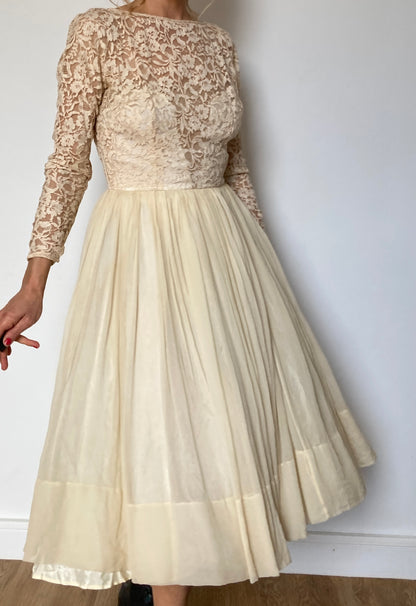 Vintage Tulle Lace Dress