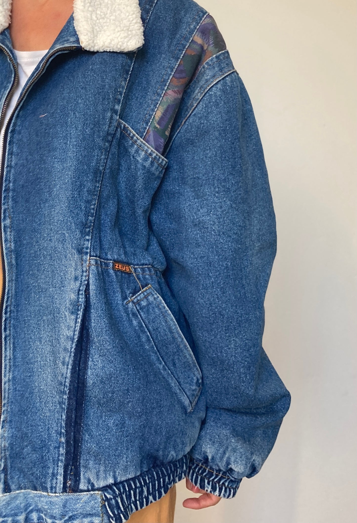 Sherpa denim Jacket
