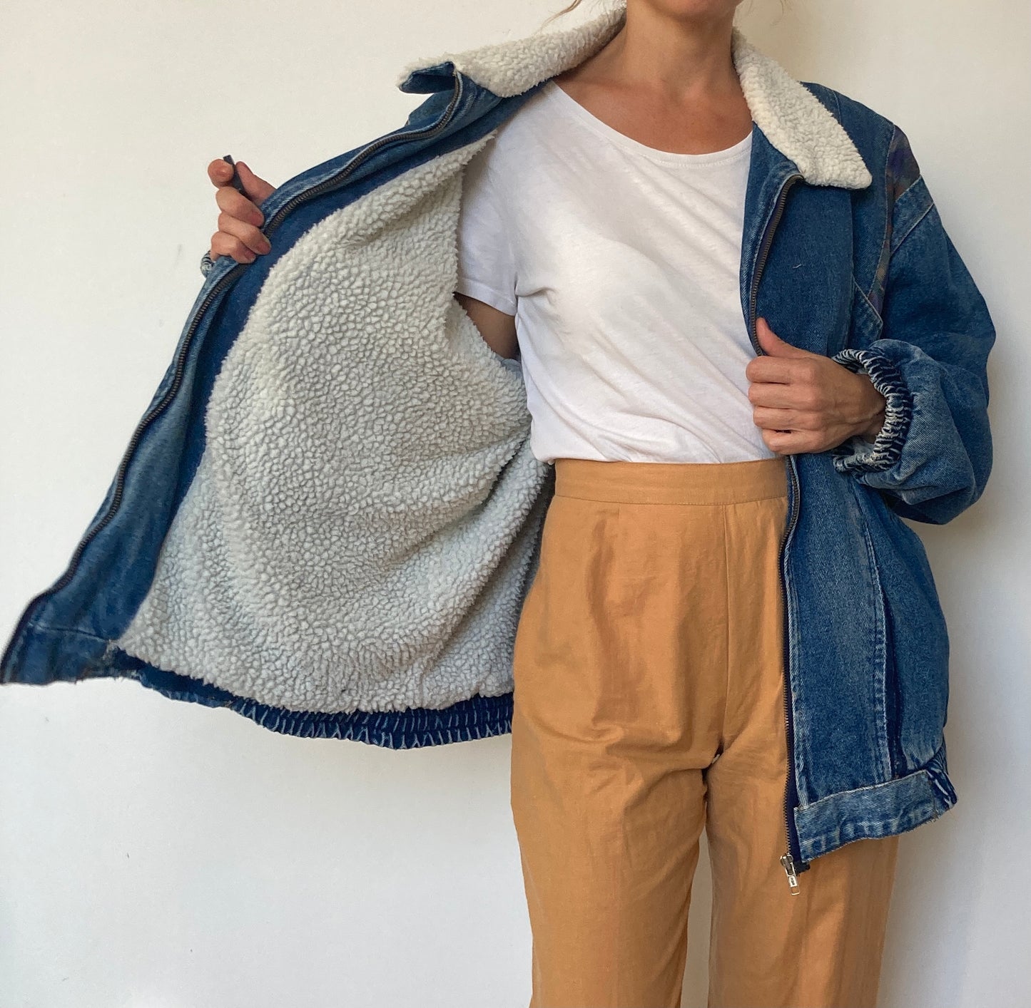 Sherpa denim Jacket