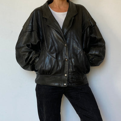 Bomber leather Jacket