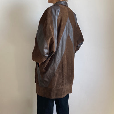 Brown Suede leather Jacket