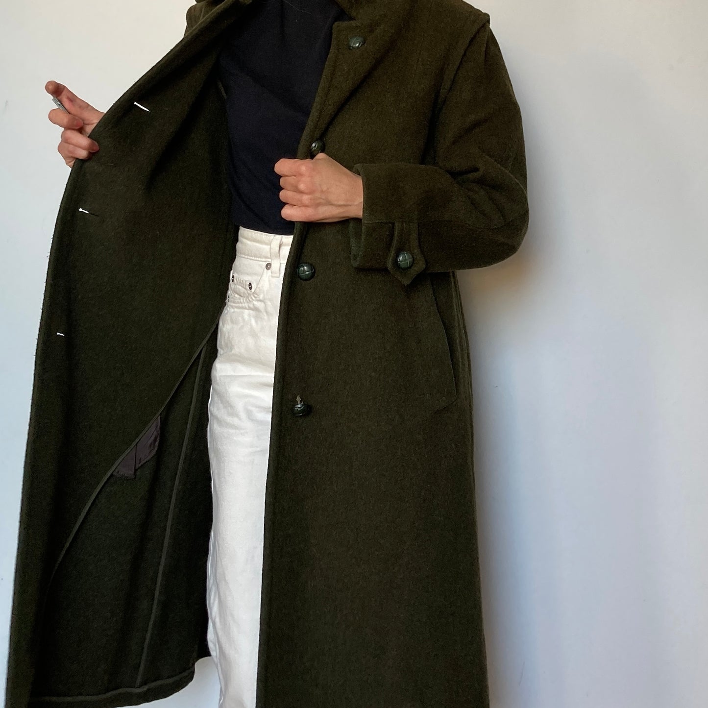 Green wool Coat