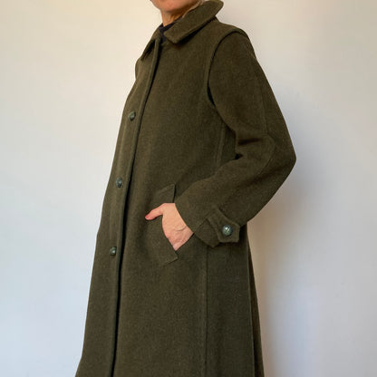 Green wool Coat