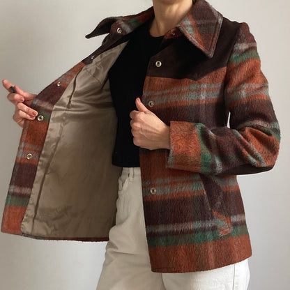 Plaid Wool Blazer