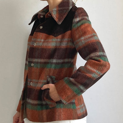 Plaid Wool Blazer