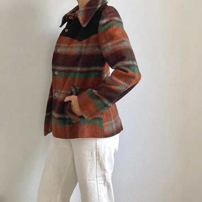 Plaid Wool Blazer