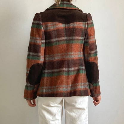 Plaid Wool Blazer