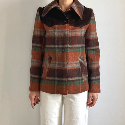 Plaid Wool Blazer