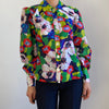 Retro Floral Blouse