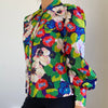 Retro Floral Blouse