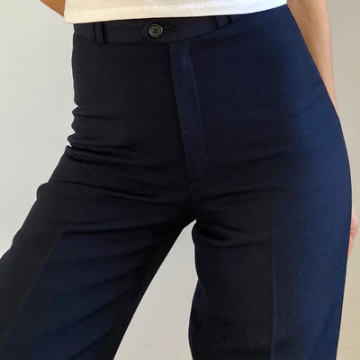 Wool Blue Pants