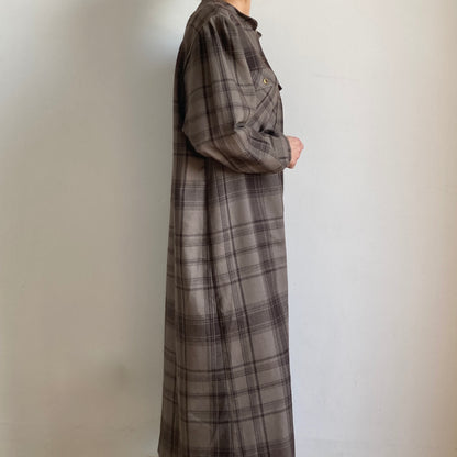 Plaid midi dress