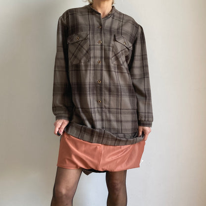 Plaid midi dress