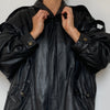 Black Bomber leather jacket