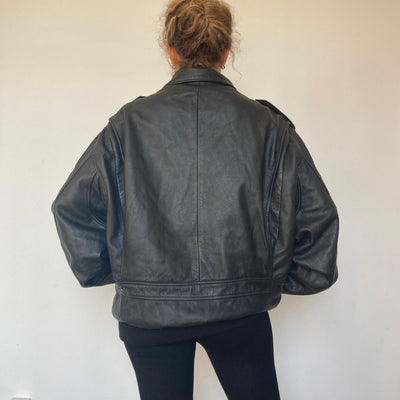 Aviator Bomber leather jacket