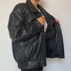 Bomber leather jacket