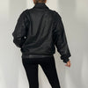 Bomber leather jacket