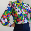 Retro Floral Blouse