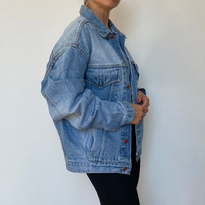 Oversized denim jacket