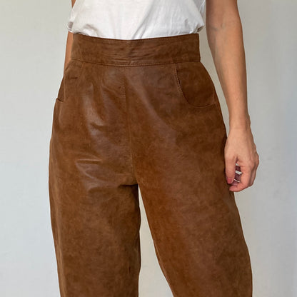 Brown Leather trousers