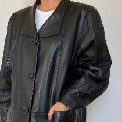 Puffy Sleeves Leather Jacket