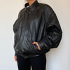 Bomber leather jacket