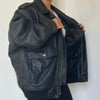 Aviator Bomber leather jacket