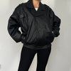 Bomber leather jacket