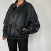 Black Bomber leather jacket