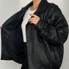 Bomber leather jacket