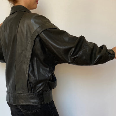 Bomber leather Jacket