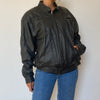 Bomber leather jacket