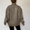 Light brown Bomber leather jacket