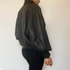 Bomber leather jacket