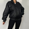 Bomber leather jacket