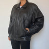 Bomber leather jacket