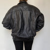 Black Bomber leather jacket