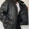 Black Bomber leather jacket