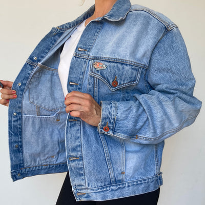 Oversized denim jacket