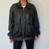 Bomber leather jacket