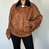 Aviator brown Bomber jacket