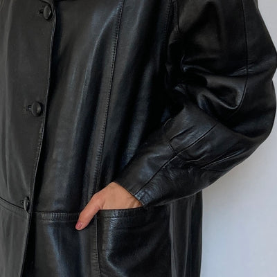 Puffy Sleeves Leather Jacket