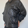 Bomber leather jacket