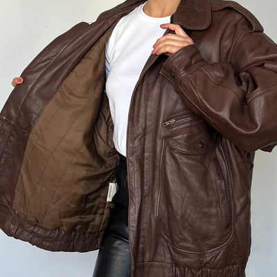 Vintage Brown Bomber jacket