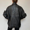 Black Bomber leather jacket