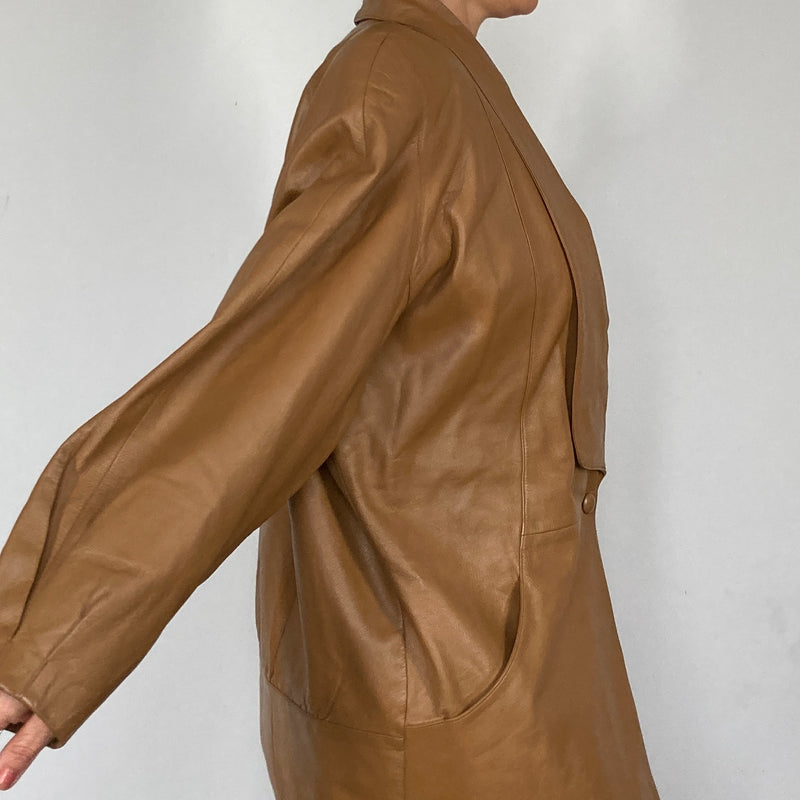 Lightweight Camel Leather jacket