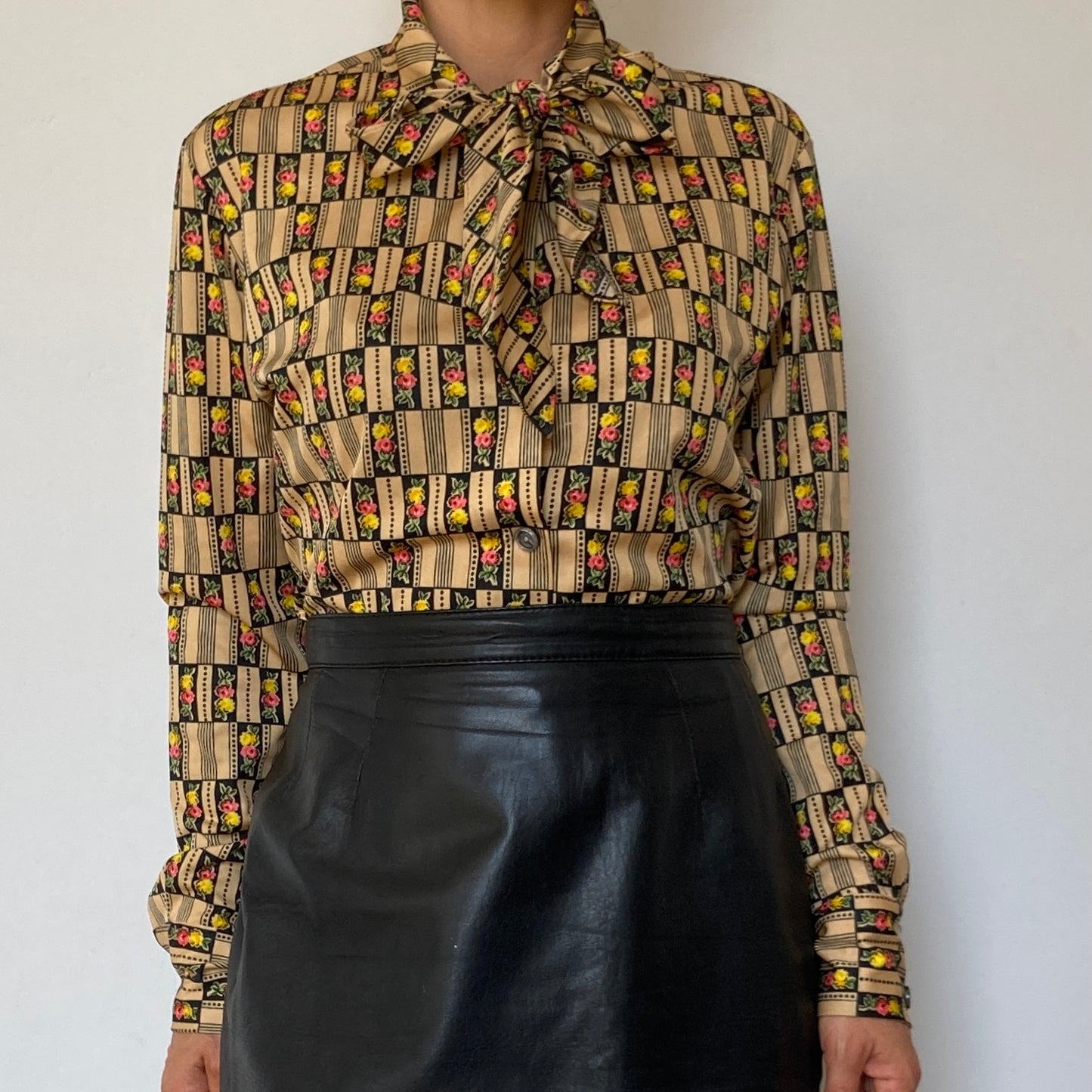 Retro Floral Blouse